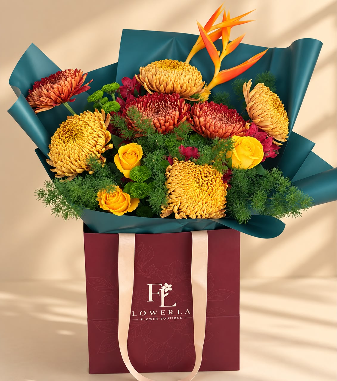 Golden Autumn Elegance Bouquet